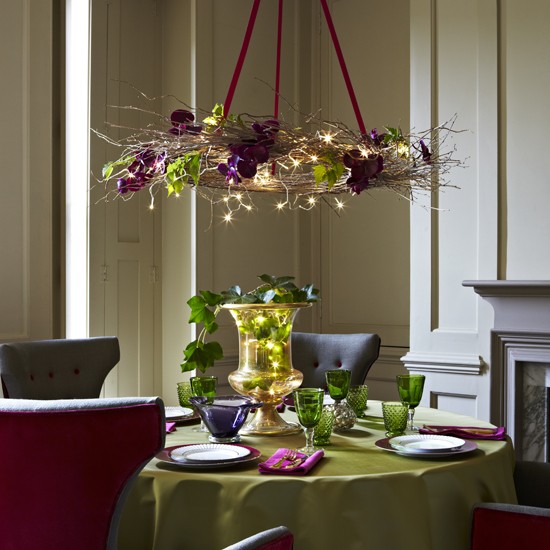 19 ideas para decorar las lámparas en Navidad